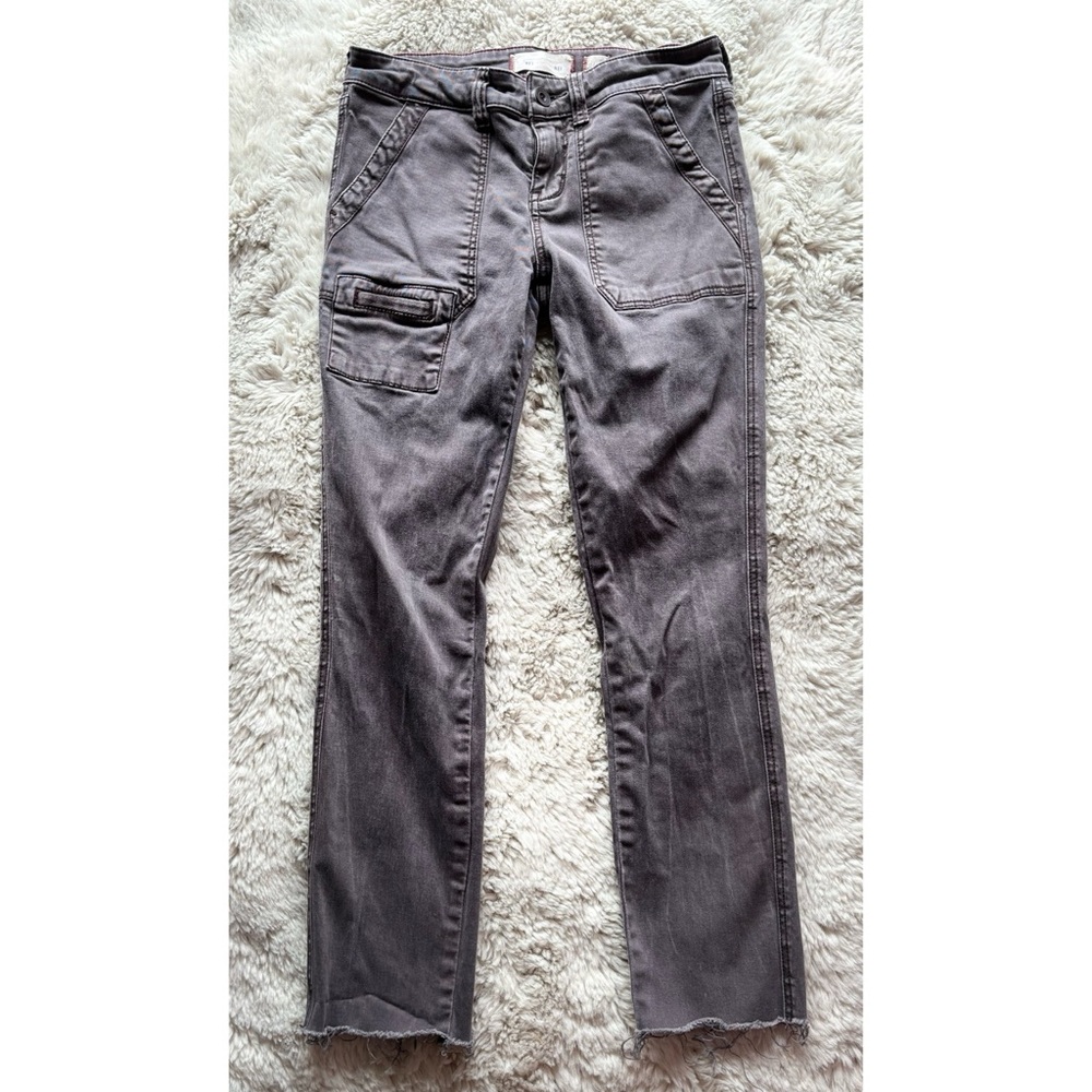 MOVING SALE! GUC Anthropologie Hei Hei Gray Jeans - Raw Hem Size 26